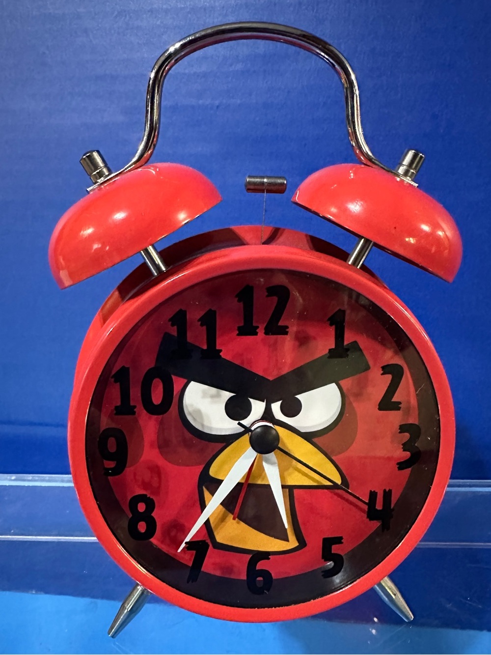 Disney Angry Birds Red Twin Bell Vintage Alarm Clock